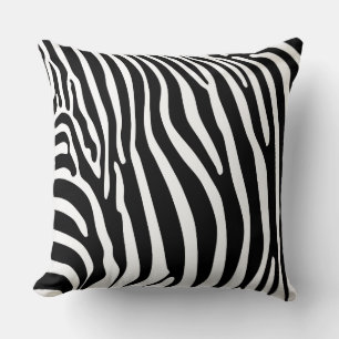 Zebra-Tierdruck Kissen