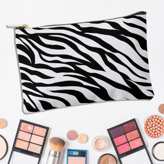 Zebra-Tierdruck Schwarz-Weiß-Safari Zubehörtasche