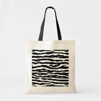 Zebra-Tierdruck-Schwarz-weißes Streifen-Muster Tragetasche