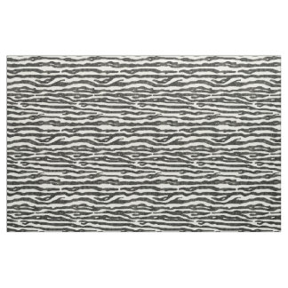Zebra-Tierdruck-Schwarzes Ecru gestreiftes Muster Stoff
