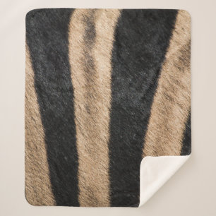 ZEBRA TIERDRUCKSTRIPE SHERPADECKE