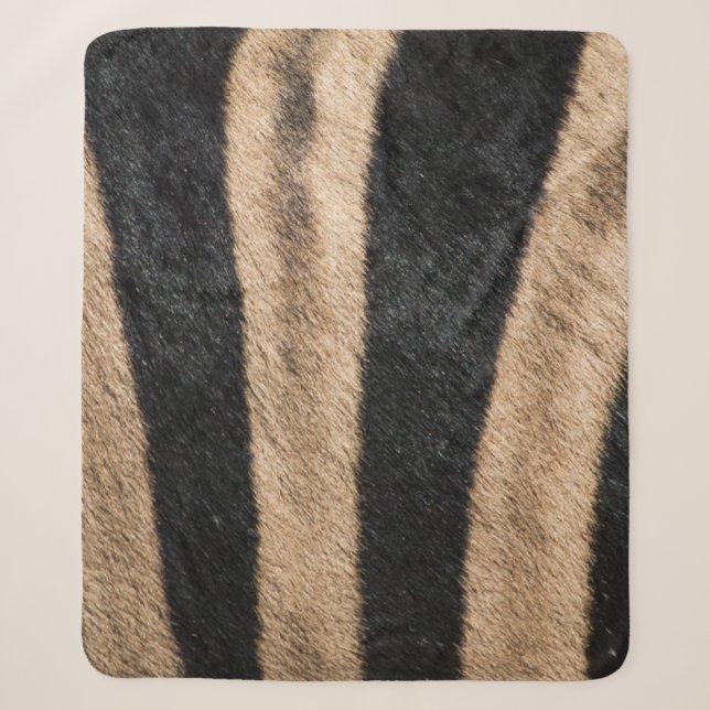 ZEBRA TIERDRUCKSTRIPE SHERPADECKE (Vorderseite)