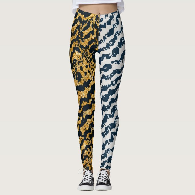 Zebra tiger rock! leggings (Vorderseite)