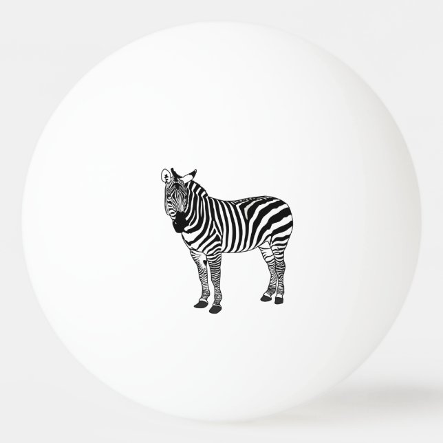 ZEBRA TISCHTENNISBALL (Rückseite)