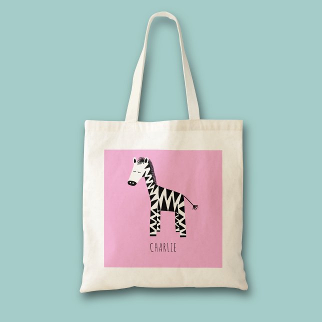 Zebra Tragetasche (Personalized zebra tote bag)