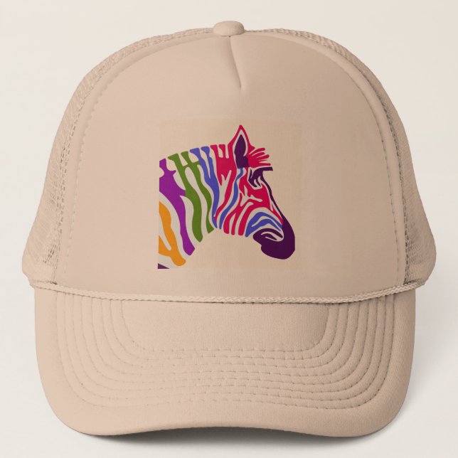 Zebra Trucker Hat Truckerkappe (Vorderseite)