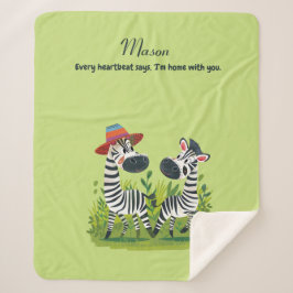 Zebra Twins in freier Wildbahn und Personalisierte Sherpadecke