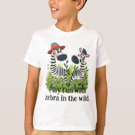 Zebra Twins in freier Wildbahn und Personalisierte T-Shirt