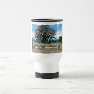 Zebra-u. Baobab-Baum-Reise-Tasse Reisebecher