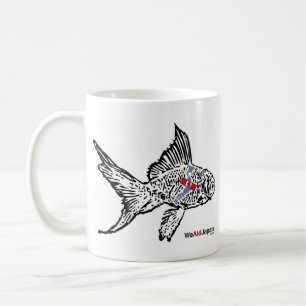 Zebra-u. Goldfisch-Tasse シマウマと金魚マ Kaffeetasse