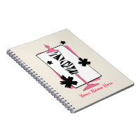 Zebra-u. Rosa-Kleiderform-Mannequin-Notizbuch