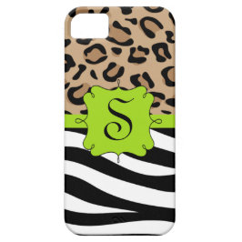 Zebra und Leopard drucken personalisiertes Case-Mate iPhone Hülle