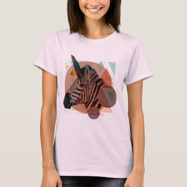 Zebra Unicorn T-Shirt (Vorderseite)