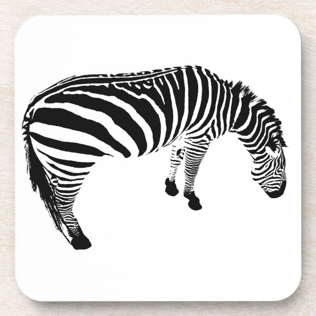 Zebra Untersetzer (Vorderseite)