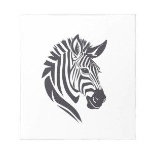 Zebra Vector Art Animal Modern Urban City Grafik Notizblock