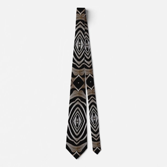 Zebra versteckt Design Mens Neck Tie Krawatte (Vorderseite)