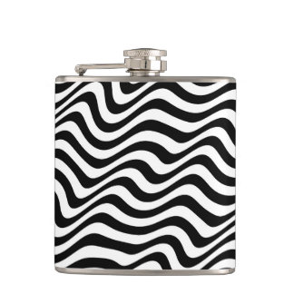 Zebra Vinyl Wrapped Flachmann