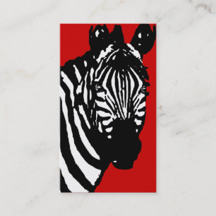 Zebra. Visitenkarte