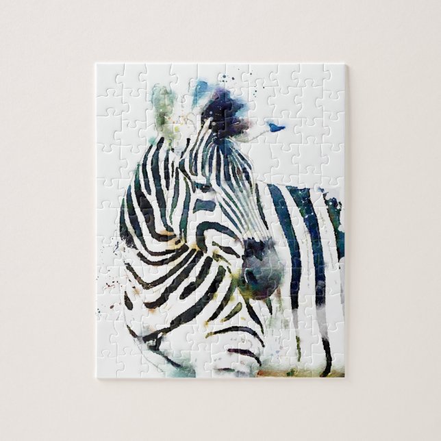 Zebra Watercolor (Vertikal)