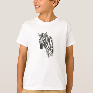 Zebra White & Black Ringer T-Shirt