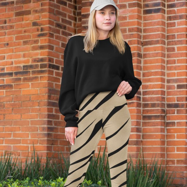 Zebra Wild Animal Muster Leggings (Von Creator hochgeladen)