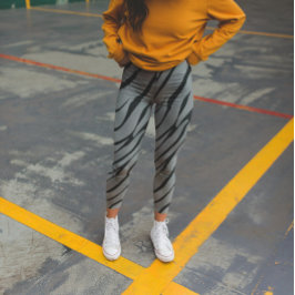 Zebra Wild Animal Muster Leggings