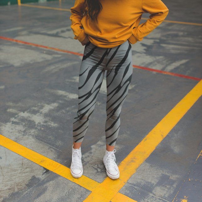 Zebra Wild Animal Muster Leggings (Von Creator hochgeladen)