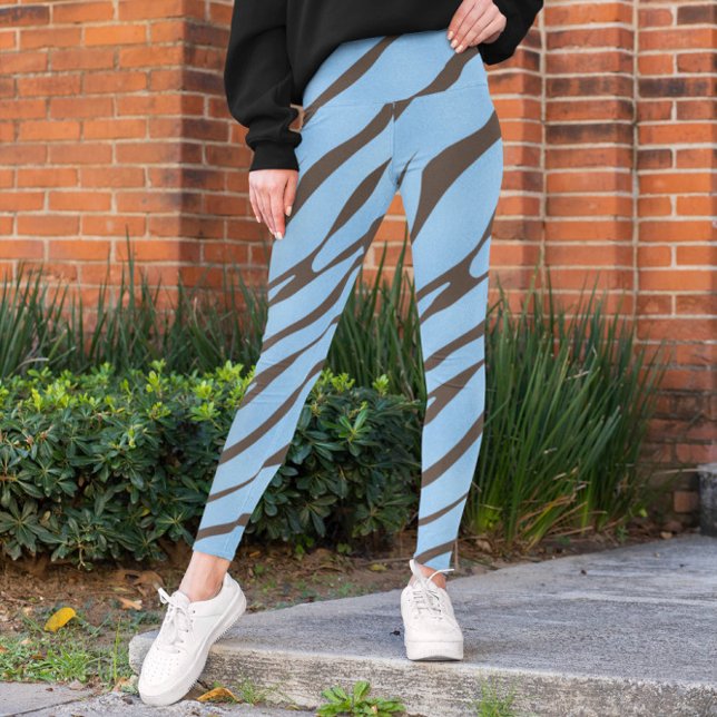 Zebra Wild Animal Muster Leggings (Von Creator hochgeladen)