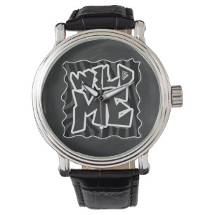 Zebra Wild me Black and Gray Armbanduhr