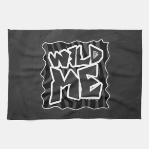 Zebra Wild me Black and Gray Geschirrtuch