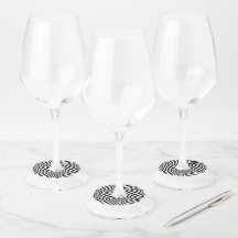 Zebra Wine Glass Scallop