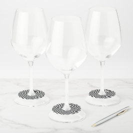 Zebra Wine Glass Scallop