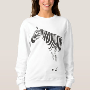 Zebra Wrap Sweatshirt