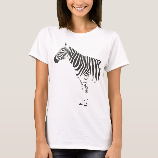 Zebra Wrap Um T - Shirt (Vorderseite)