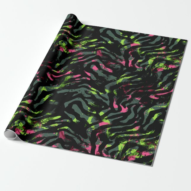 Zebra Wrapping-Papier Geschenkpapier (Ungerollt)