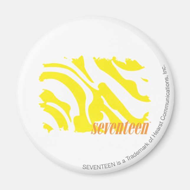 Zebra Yellow 2 Magnet (Vorne)