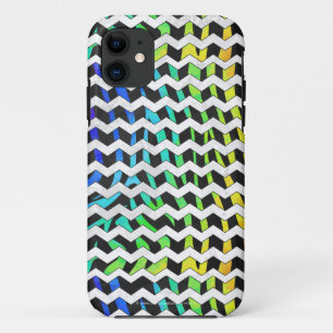 Zebra Zickzack Black and Rainbow Print Case-Mate iPhone Hülle