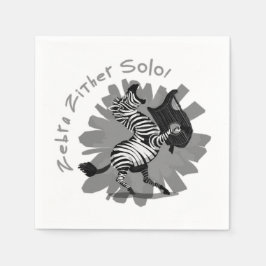 Zebra Zither Solo Serviette