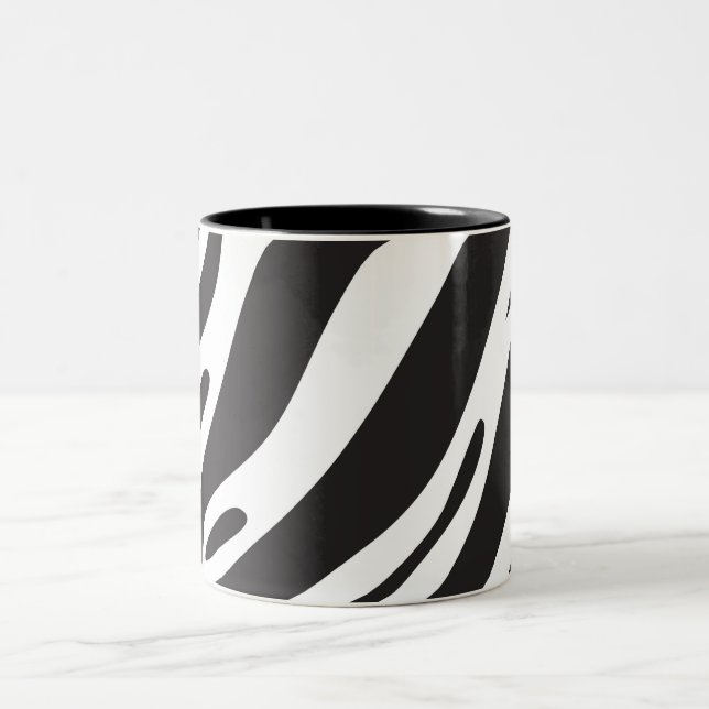 Zebra Zweifarbige Tasse (Mittel)