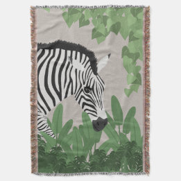Zebra zwischen Blättern Decke