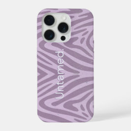 Zebradruck lila Handy Case iPhone 15 Pro Hülle