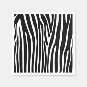 Zebradruck Safari-Tier-Papier Servietten