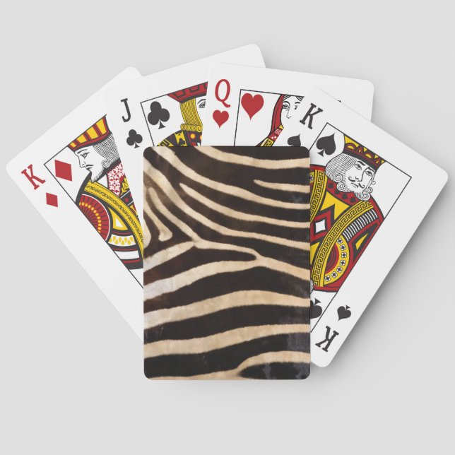 Zebradruck von Spielkarten (Rückseite)