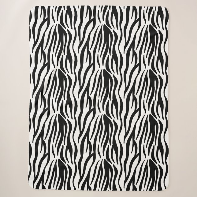 Zebradruckdecke Sherpadecke (Vorderseite)