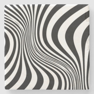 Zebrafell-Druck-Textur-Muster Steinuntersetzer