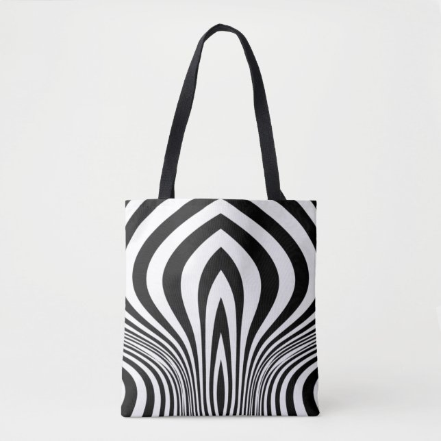 Zebrafell-Druck-Textur-Muster Tasche (Vorderseite)