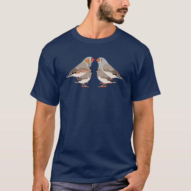 Zebrafinch family T-Shirt (Vorderseite)