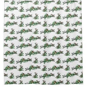 Zebrafinken-Party-Duschvorhang (Farbe wählen) Duschvorhang