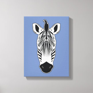 Zebragesicht Leinwanddruck