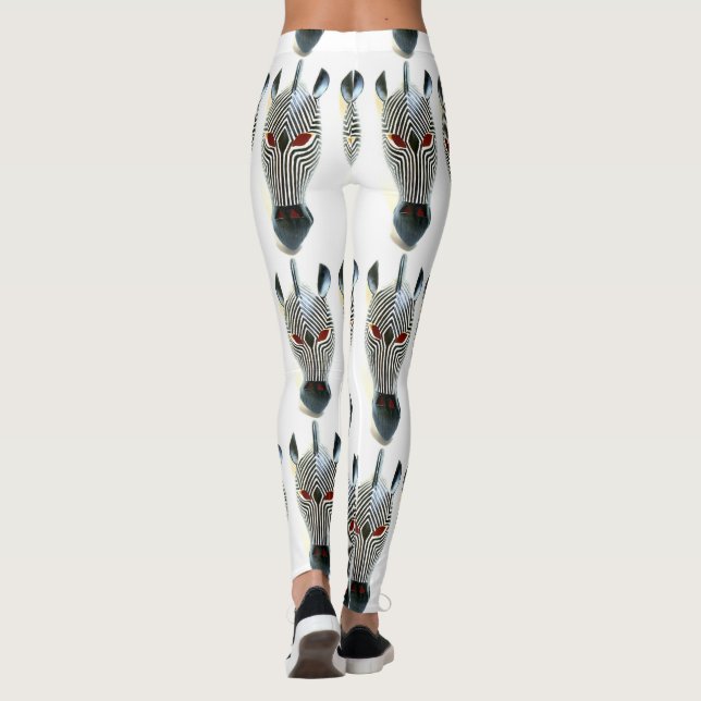 Zebrakopf Leggings (Rückseite)
